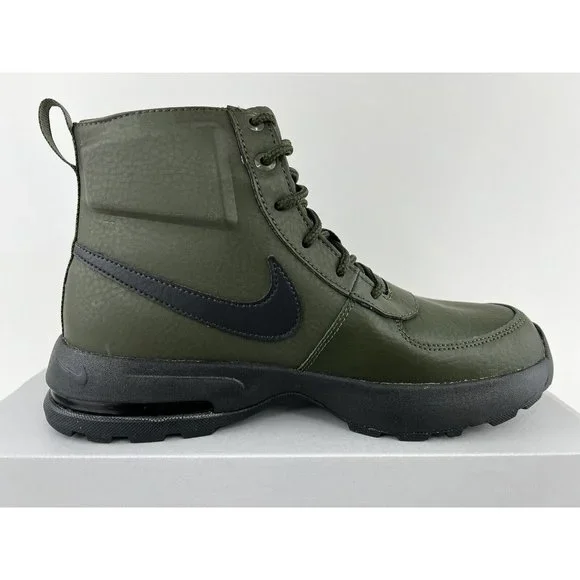 Nike Air Max Goaterra 2.0 Green Youth Size 7Y Boots Leather Black NO SHOE BOX - Picture 7 of 11